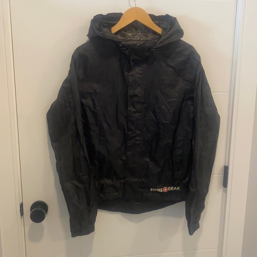 SwissGear Black Hooded Utility Jacket